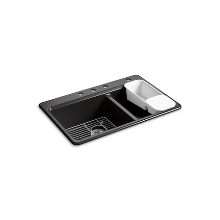Kohler Riverby Offset Top Mount Sink 8669-4A2-7